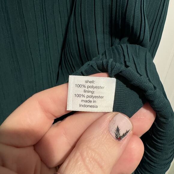 Lane Bryant Emerald Green Swing Blouse Plus Size 22/24 - Picture 5 of 6